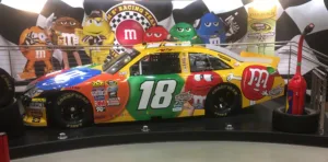 M&M's worlad Las Vegas NASCAR car