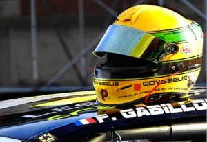 nascar with helmet