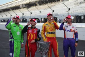 ryan newman kyle larson joey logano denny hamlin
