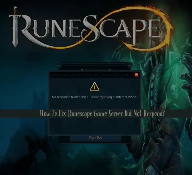 Runescape Game Server Did Not Respond